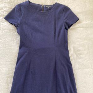 Theory Short Sleeve Shift Dress Size 2 (Navy Blue)